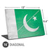 Pakistan Flag Distressed Universal Laptop 16in (13 x 9.4in) Skin